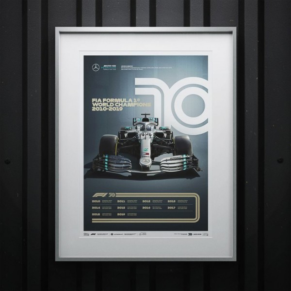 Poster Formel 1 Jahrzente - 2010er Jahre Mercedes